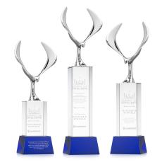 Maverick Eagle Blue on Belcroft Base Animals Crystal Award - Newest Additions