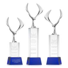 Maverick Eagle Blue on Belcroft Base Animals Crystal Award - Service Awards