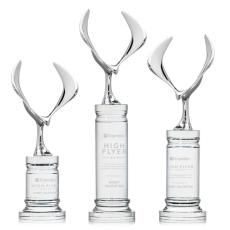 Maverick Eagle Clear on Colverstone Base Animals Crystal Award - Service Awards