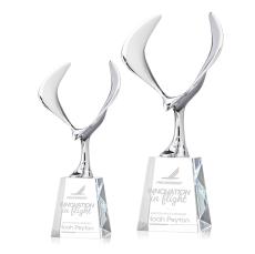 Maverick Eagle Clear on Celestina Base Animals Crystal Award - Eagle Awards