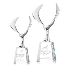 Maverick Eagle Clear on Celestina Base Animals Crystal Award - Service Awards
