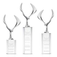 Maverick Eagle Clear on Dakota Base Animals Crystal Award - Service Awards