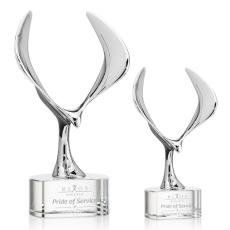 Maverick Eagle Clear on Paragon Base Animals Crystal Award - Service Awards