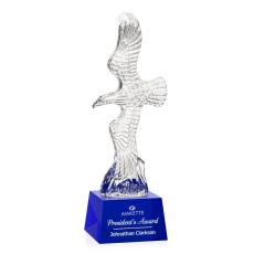 Staffordshire Eagle on Robson Base - Blue - Service Awards
