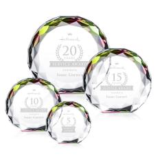 Seville Prismatic Circle Crystal Award - Corporate Awards