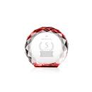 Seville Red Circle Crystal Award