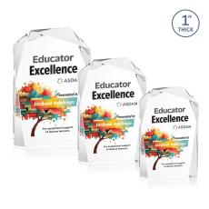 Donvale Full Color Clear Abstract / Misc Crystal Award - Crystal Awards