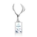 Maverick Eagle Full Color Clear on Lexington Base Animals Crystal Award