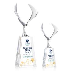Maverick Eagle Full Color Clear on Novita Base Animals Crystal Award - Eagle Awards