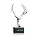 Maverick Eagle Full Color Black on Paragon Base Animals Crystal Award