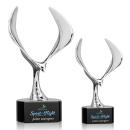 Maverick Eagle Full Color Black on Paragon Base Animals Crystal Award