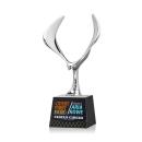 Maverick Eagle Full Color Black on Robson Base Animals Crystal Award