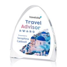 Georgia Peak Full Color Arch & Crescent Crystal Award - Full Color Awards