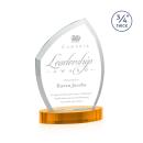 Daltry Amber on Alberton Base Abstract / Misc Crystal Award