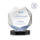 Bradford Full Color Black on Alberton Base Crystal Award