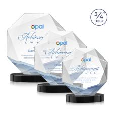 Bradford Full Color Black on Alberton Base Crystal Award - Newest Additions