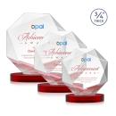Bradford Full Color Red on Alberton Base Crystal Award