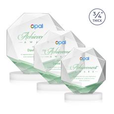 Bradford Full Color White on Alberton Base Crystal Award - Newest Additions