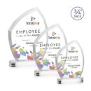 Daltry Full Color Clear on Alberton Base Abstract / Misc Crystal Award