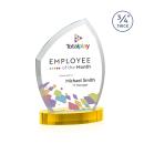 Daltry Full Color Gold on Alberton Base Peak Crystal Award