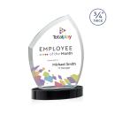 Daltry Full Color Black on Alberton Base Abstract / Misc Crystal Award