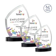 Daltry Full Color Black on Alberton Base Abstract / Misc Crystal Award - Newest Additions