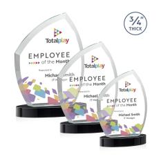 Daltry Full Color Black on Alberton Base Abstract / Misc Crystal Award - Newest Additions