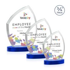 Daltry Full Color Blue on Alberton Base Abstract / Misc Crystal Award - Newest Additions
