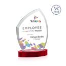 Daltry Full Color Red on Alberton Base Abstract / Misc Crystal Award