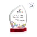 Daltry Full Color Red on Alberton Base Abstract / Misc Crystal Award