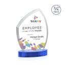 Daltry Full Color Sky Blue on Alberton Base Abstract / Misc Crystal Award