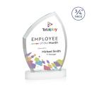 Daltry Full Color White on Alberton Base Abstract / Misc Crystal Award