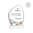 Daltry Full Color White on Alberton Base Abstract / Misc Crystal Award