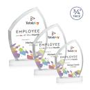 Daltry Full Color White on Alberton Base Abstract / Misc Crystal Award