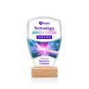 Hendrick Full Color Arch & Crescent Crystal Award