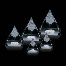 Optical Pyramid Crystal Award - Budget Awards & Trophies