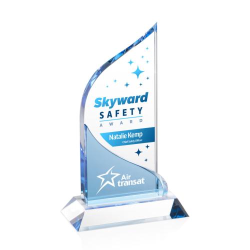 Corporate Awards - Crystal Awards - Kimberley Full Color Peak Crystal Award