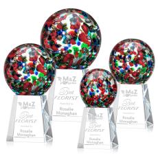 Fantasia Spheres on Celestina Base Glass Award - Glass Awards