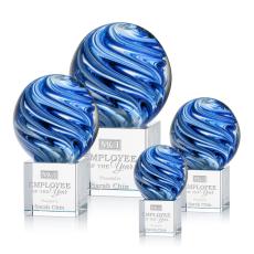 Naples Spheres on Granby Base Glass Award - Art Glass Awards