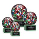Fantasia Green on Hancock Base Spheres Glass Award