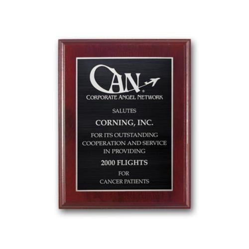 Corporate Awards - Award Plaques - Etch/Antiqued Plaq - Mahogany