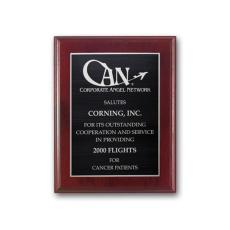 Etch/Antiqued Plaq - Mahogany - Employee of the Year Plaques
