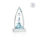 Shildon Full Color Clear Arch & Crescent Crystal Award