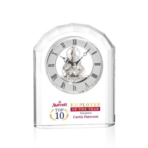 Corporate Awards - Crystal Awards - Birkdale Full Color Clock