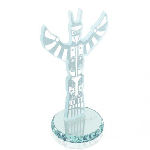 Corporate Awards - Crystal Awards - Totem Pole Jade Abstract / Misc Glass Award