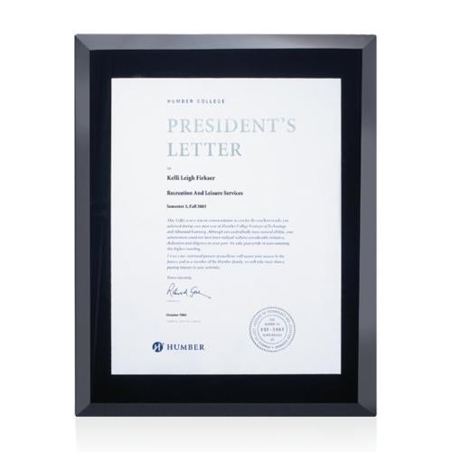 Corporate Awards - Certificate Frames - Avonlea Certificate Frame