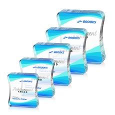 Barre Full Color Rectangle Crystal Award - Years of Service Awards 