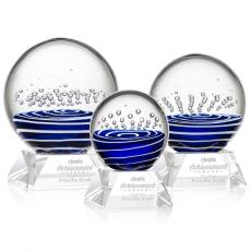 Tranquility Clear on Sheffield Base Spheres Glass Award - Glass Awards