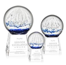 Starburst Clear on Fortino Base Spheres Glass Award - Glass Awards