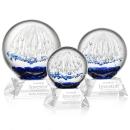 Starburst Clear on Sheffield Base Spheres Glass Award